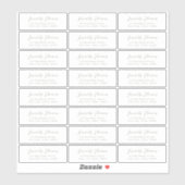 Label transparant retouradres voor veilig script (Vel)