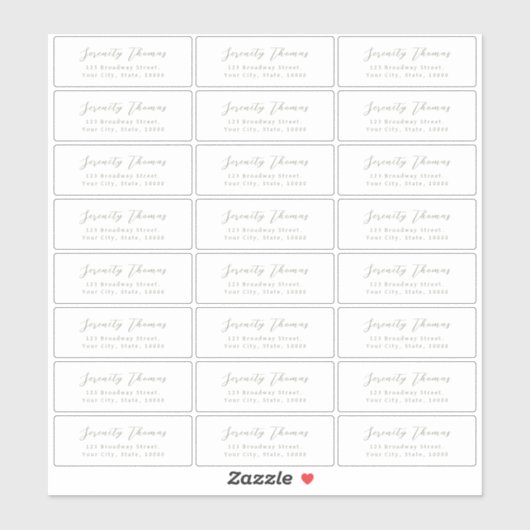 Label transparant retouradres voor veilig script (Vel)