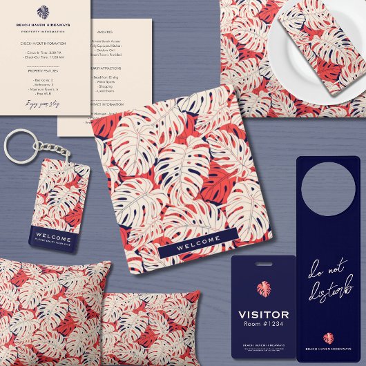 Label Tropisch retouradres