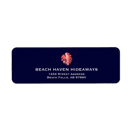 Label Tropisch retouradres (Voorkant)