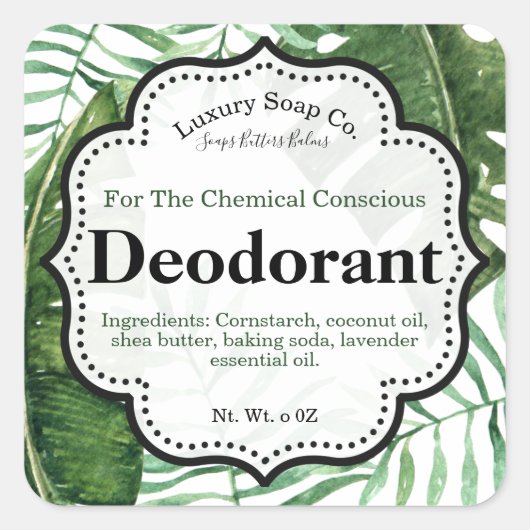 Label Tropische deodorant (Voorkant)