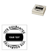  label + uw gekromde en vaste tekst of teken rubberstempel (Gestempeld)