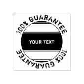  label + uw gekromde en vaste tekst of teken rubberstempel (Afrduk)