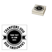 label + uw gekromde en vaste tekst of teken rubberstempel (Gestempeld)