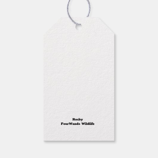 Label uw geschenken met Rocky Cadeaulabel (Achterkant)