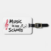 Label uw muziekinstrumenten bagagelabel (Voorkant horizontaal)