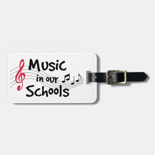 Label uw muziekinstrumenten bagagelabel (Voorkant horizontaal)