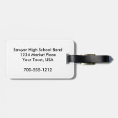 Label uw muziekinstrumenten bagagelabel (Achterkant horizontaal)