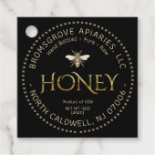 Label van de "Black and Gold Honey Label Nutrition (Voorkant)