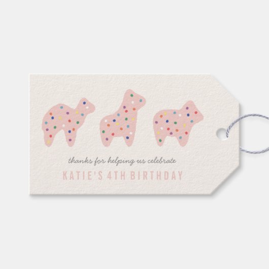 Label van de Cookie Gift - Bubblegum Cadeaulabel (Voorkant (Horizontaal))