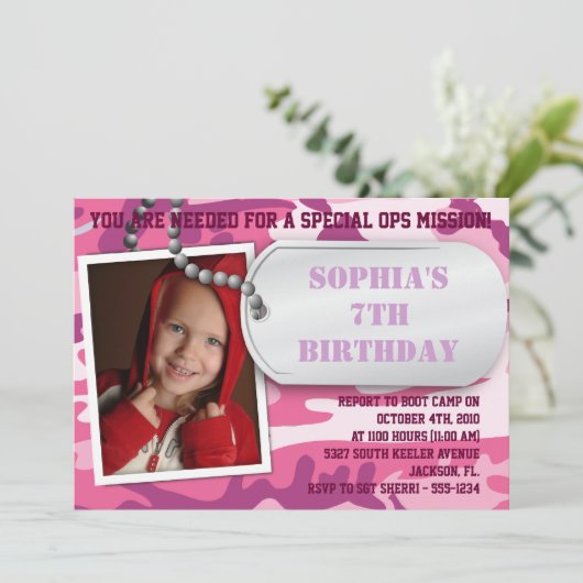 Label van de Dog van het Leger - Aansporing van de Kaart (Staand voorkant)