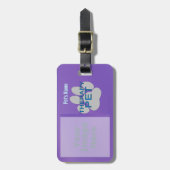 Label van de loospijs - Therapietoestel Bagagelabel (Voorkant verticaal)