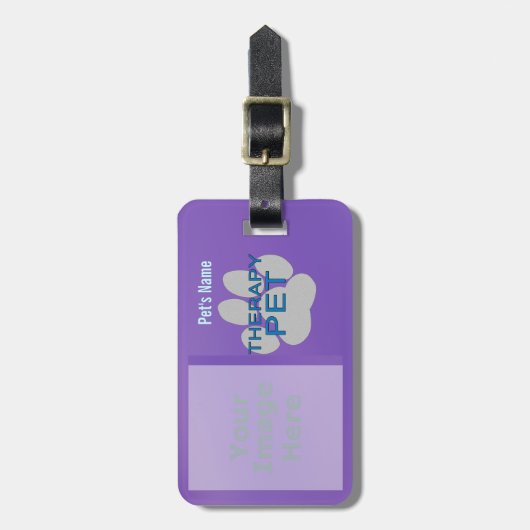 Label van de loospijs - Therapietoestel Bagagelabel (Voorkant verticaal)