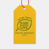 Label van de Natuur - GEMAAKT MET LIEFDE - BLAD 1 Cadeaulabel (Voorkant)