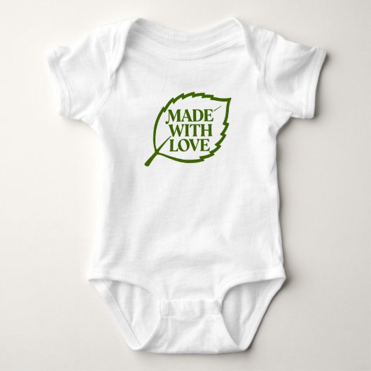 Label van de Natuur - GEMAAKT MET LIEFDE - BLAD 1 Romper (Voorkant)