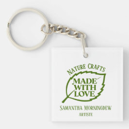 Label van de Natuur - GEMAAKT MET LIEFDE - BLAD 1 Sleutelhanger