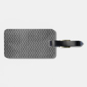 Label van de onderdrukte Chevron Bagagelabel (Achterkant horizontaal)