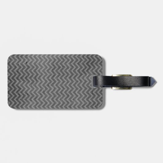 Label van de onderdrukte Chevron Bagagelabel (Achterkant horizontaal)