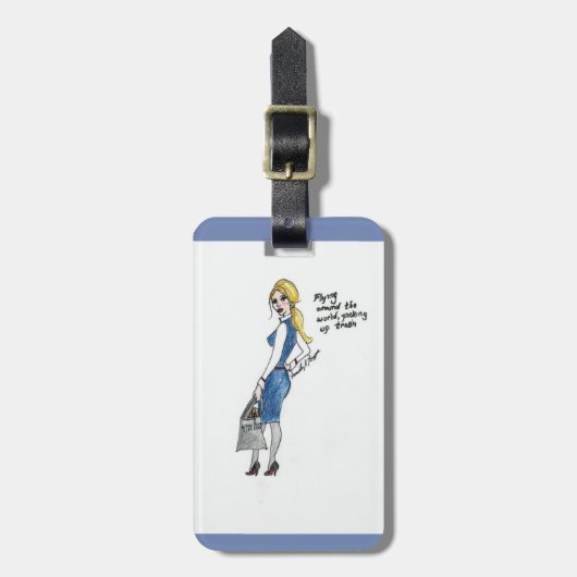 Label van de stuurcabine bagagelabel (Voorkant verticaal)