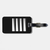 Label van de tas - Kapitein - gouden strepen Bagagelabel (Achterkant horizontaal)