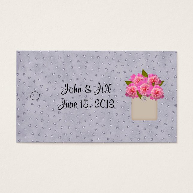 Label van de volken van het land visitekaartjes (Voorkant)