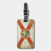 Label van de zak met de vlag van Florida Bagagelabel (Voorkant verticaal)