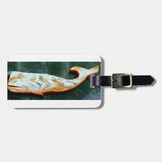 label van gekweekte walvis bagagelabel (Voorkant horizontaal)