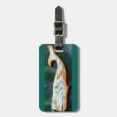 label van gekweekte walvis bagagelabel (Voorkant verticaal)