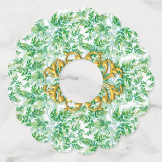 Label van groene olievlekken (Voorkant)