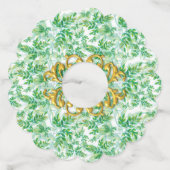 Label van groene olievlekken (Achterkant)