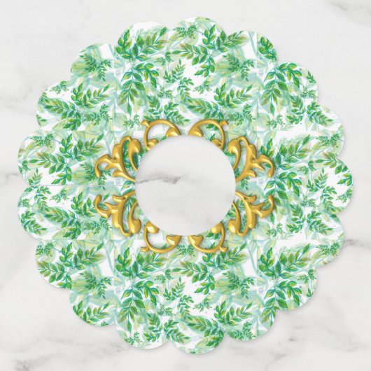 Label van groene olievlekken (Achterkant)