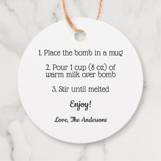 Label van Hot Cocaca Bomb (Achterkant)