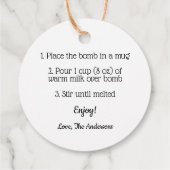 Label van Hot Cocaca Bomb (Achterkant)