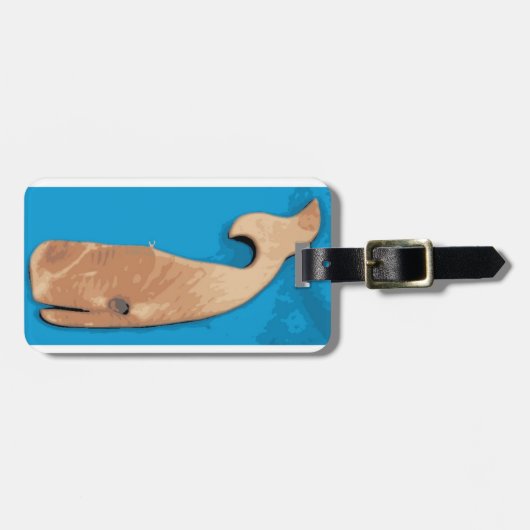label van houten walvis bagagelabel (Voorkant horizontaal)
