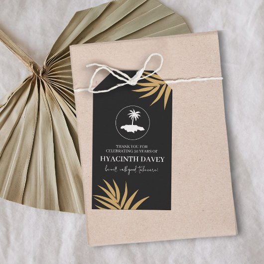 Label van Jamaica's verjaardagsgeschenk Cadeaulabel