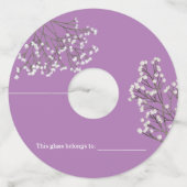 Label van lavendel Floral (Voorkant)