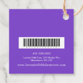Label van lavendel potpourri (Achterkant)