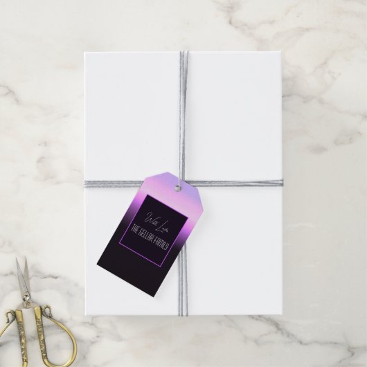 Label van Lavender Sunset Gift Cadeaulabel (Met Touw)