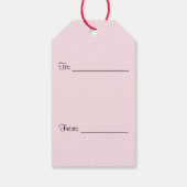 Label van liefdescadeauhart cadeaulabel (Achterkant)