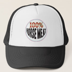 Label van paardenvlees trucker pet