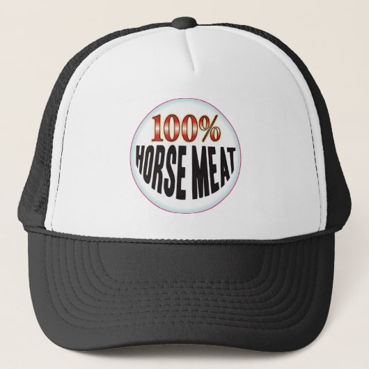 Label van paardenvlees trucker pet (Voorkant)