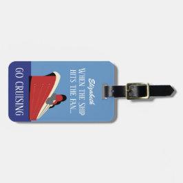 Label van persoonlijke cruise | Funny Cruising Bagagelabel