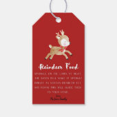 Label van rendiervoedsel cadeaulabel (Voorkant)