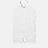 Label van rendiervoedsel cadeaulabel (Achterkant)