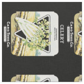 Label van selderijzaadpakket stof (Close Up)
