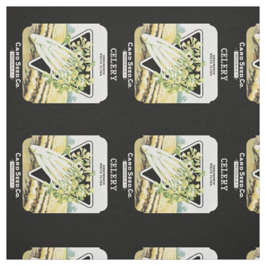 Label van selderijzaadpakket stof (Swatch)