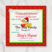 Label van Vakantiedruiswagen (Voorkant)