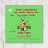 Label van Vakantiedruiswagen (Voorkant)