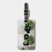 Label van vliegende katten bagagelabel (Voorkant verticaal)