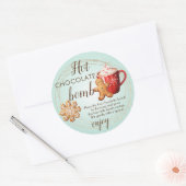 Label van warme chocoladebom (Envelop)